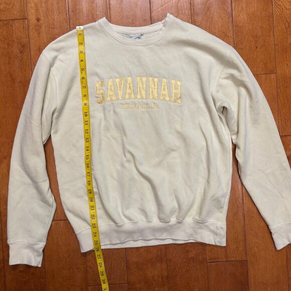 Vintage Collection Womens Savannah Georgia Sweatshirt Size S Gold Embroidered - Picture 13 of 16
